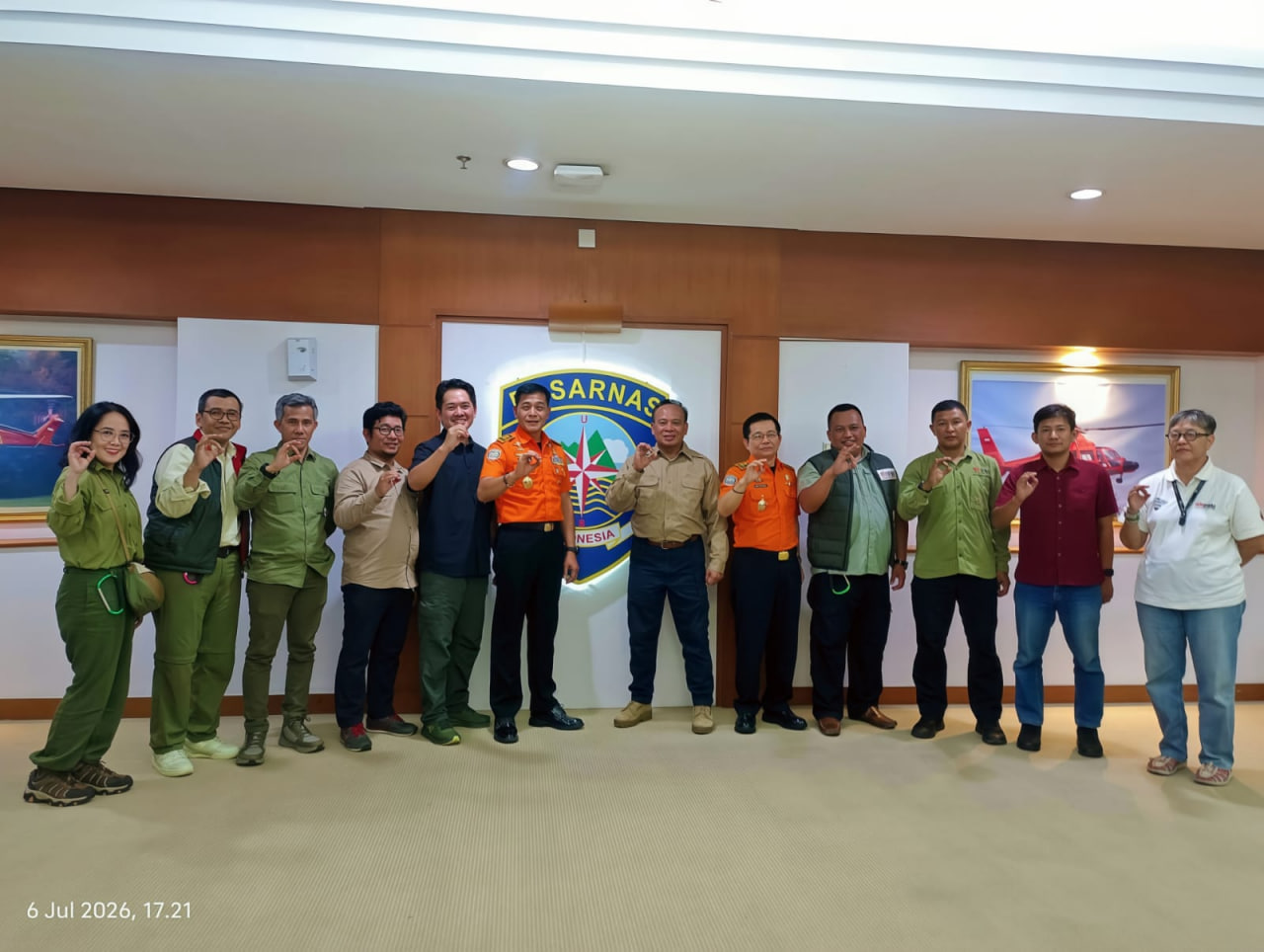 Suasana diskusi audiensi PB FMI dan BASARNAS