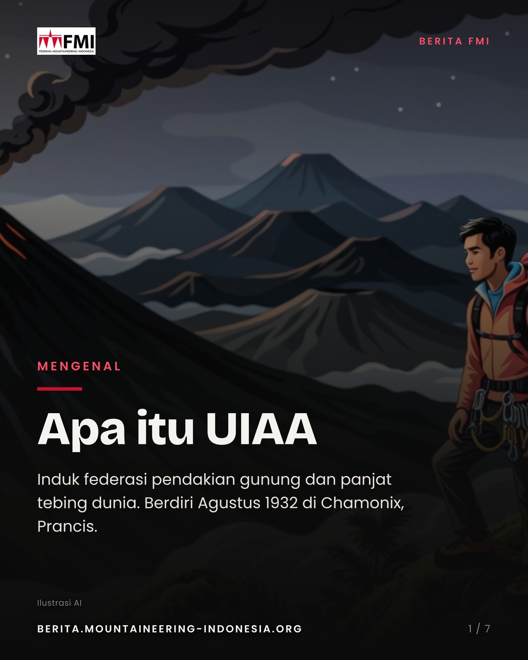 Slide 1: sampul Apa itu UIAA